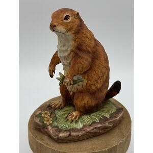 Porcelain Figurine “Prarie Dog” Vintage beautiful Andrea By Sadek Japan